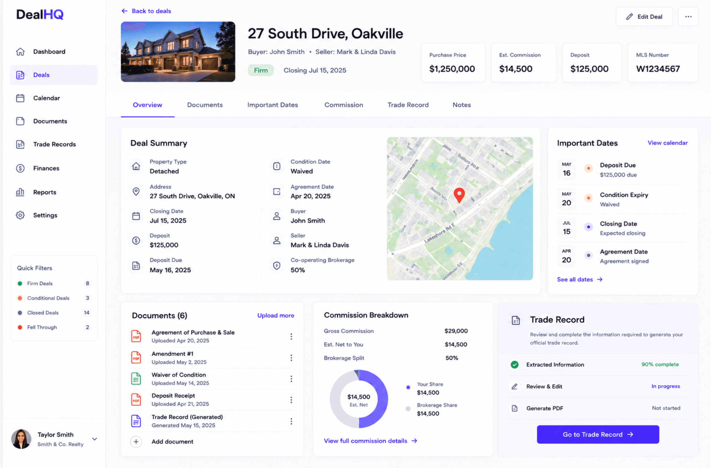 Dealster Ontario Real Estate Conveyancing & Trade Worksheet Platform